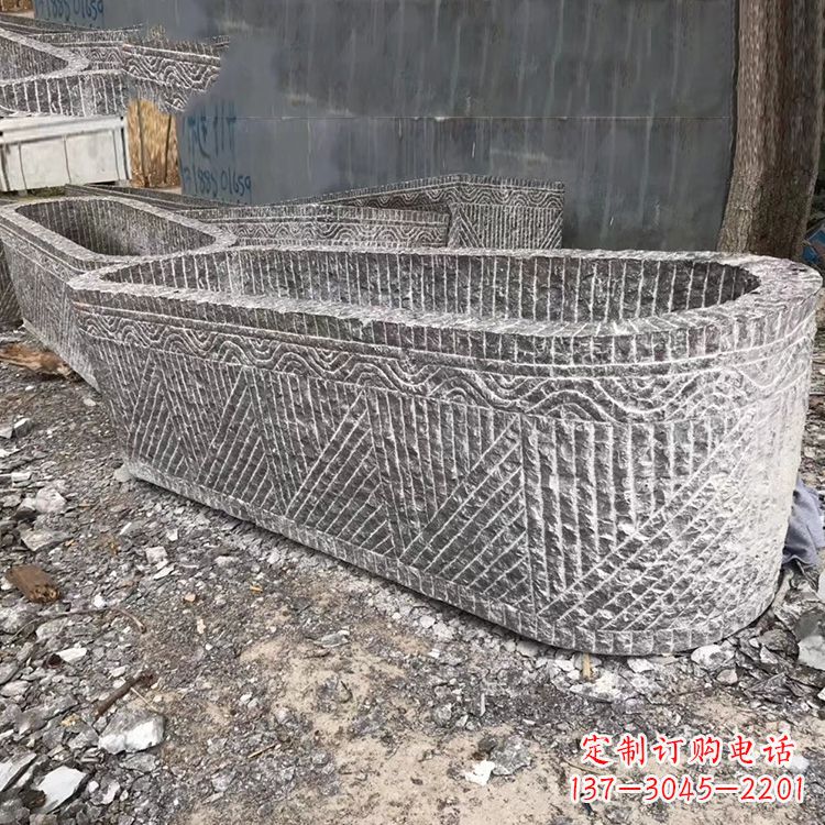 合肥起点雕刻•手工老石槽雕塑