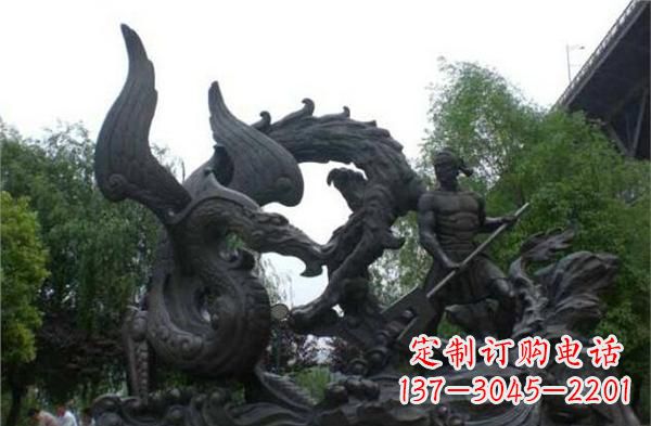 合肥赛龙舟铜雕,青史留驰名!
