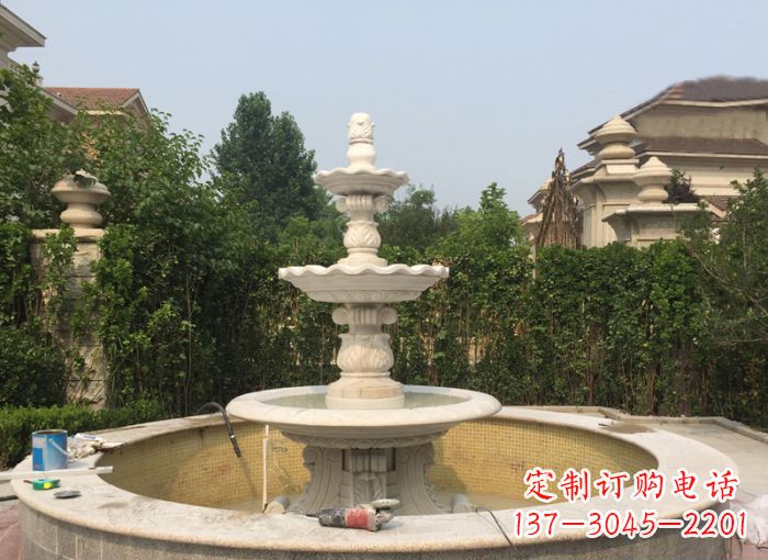 合肥三层喷泉公园石雕 (2)