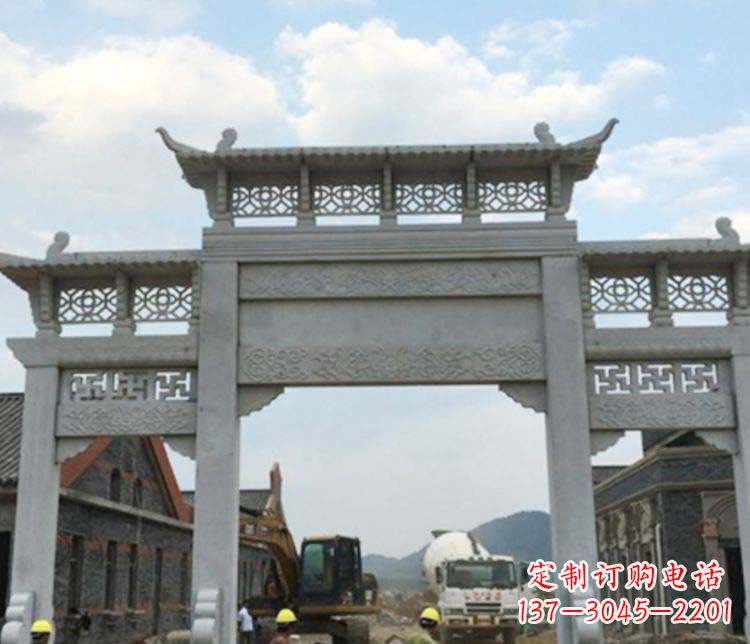 合肥牌坊大理石石雕:显露美丽的古典风情