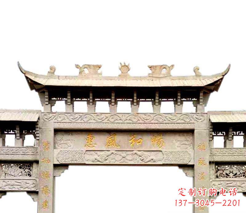合肥牌坊石雕–传承传统文化,给空间增色彩
