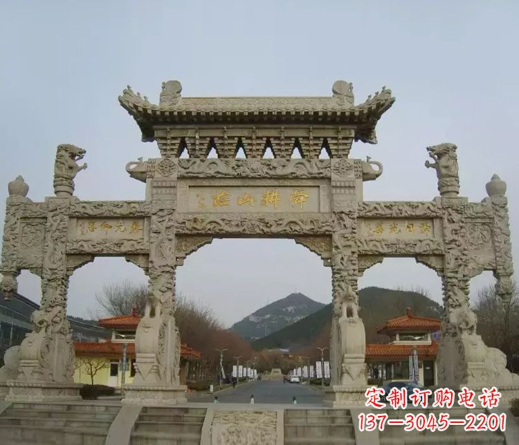 合肥铭刻美好时光,中领雕塑牌坊石雕