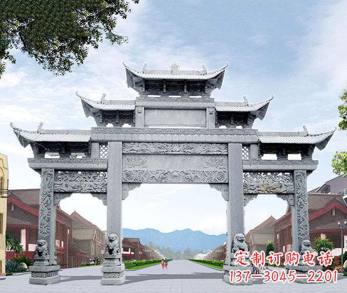 合肥高品质牌坊石雕,为您量身定制