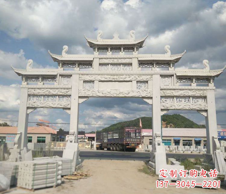 合肥精美大理石牌坊石雕——给您的家园增添优雅气质