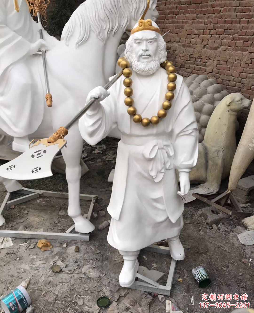 合肥沙和尚人物石雕,精美而有灵气