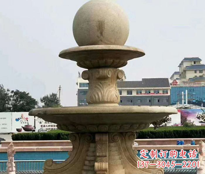 合肥引领时尚的砂岩大型喷泉雕塑