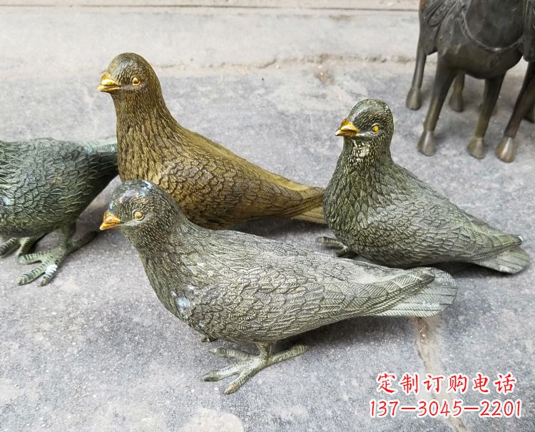 合肥中领雕塑:少女与和平鸽的象征