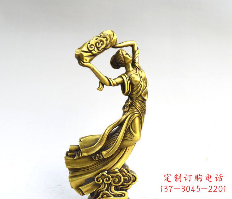 合肥神话故事女娲补天人物铜雕