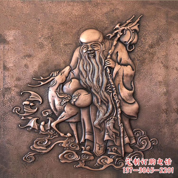 合肥追求长寿的崇高象征——紫铜老寿星雕塑