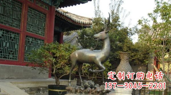 合肥神鹿寺庙铜雕动物定制