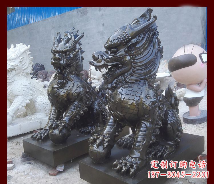 合肥中领雕塑的麒麟铜雕是塑造精美的工艺结果。…