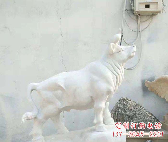合肥精美汉白玉石动物雕塑