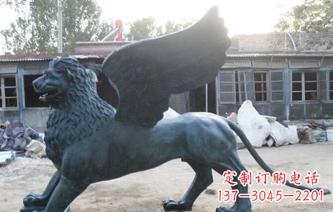 合肥马可飞狮雕塑,完美展现古典风采