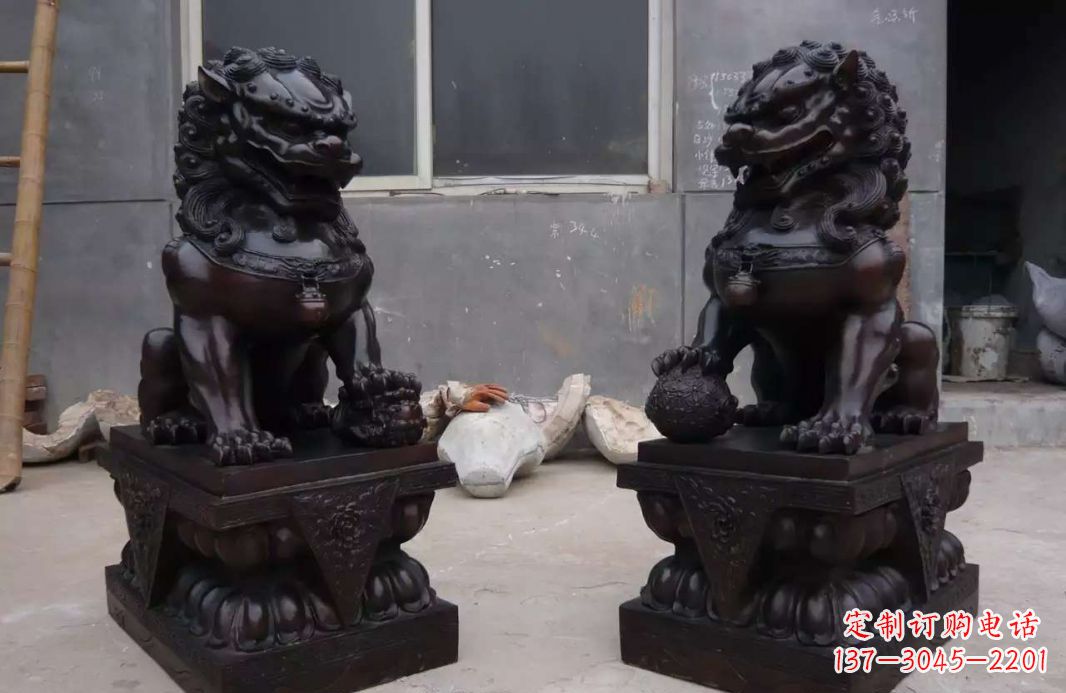 合肥中领雕塑狮子雕塑,超精致的铜雕艺术