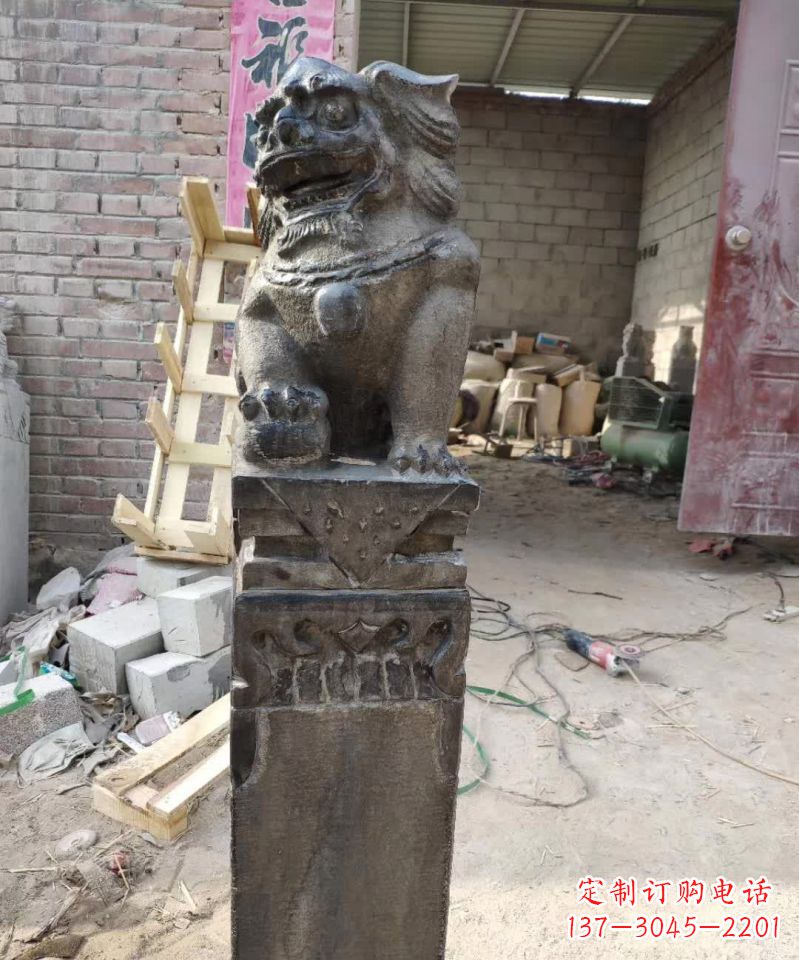 合肥狮子拴马雕塑,展现力量之美