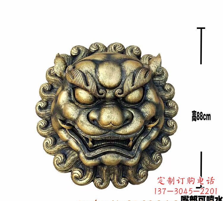 合肥领雕品质狮子头铜雕