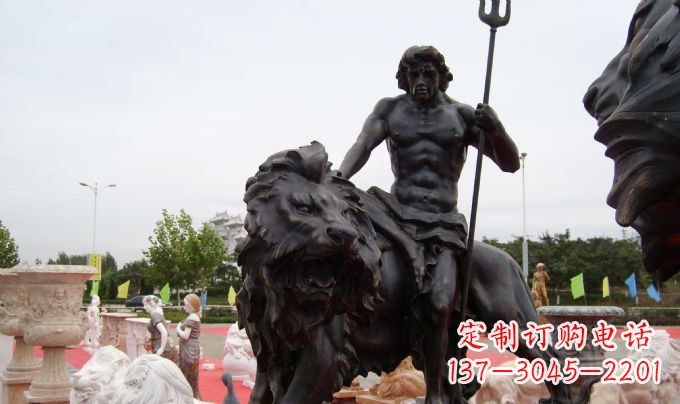 合肥狮子座铜雕:狮子雕塑把你的星座进行升华