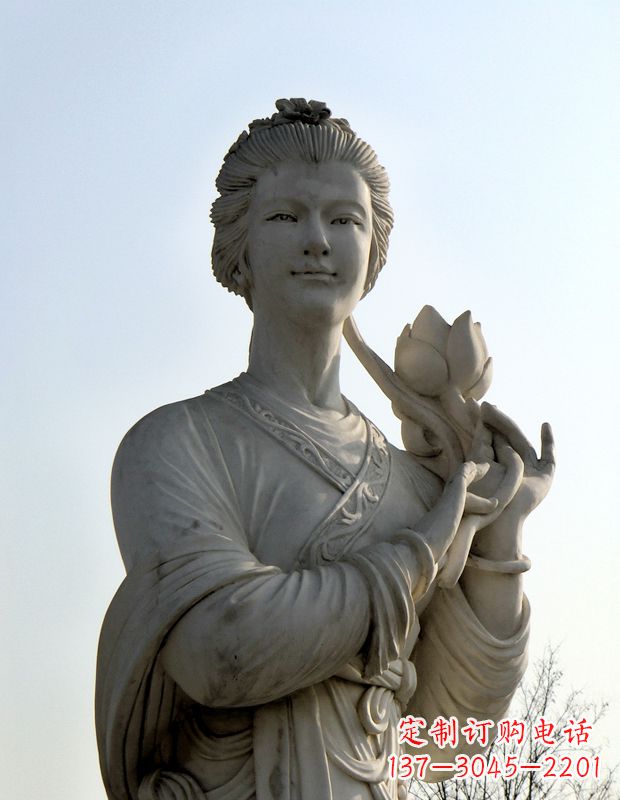 合肥汉白玉荷花雕塑,精致美丽无双!