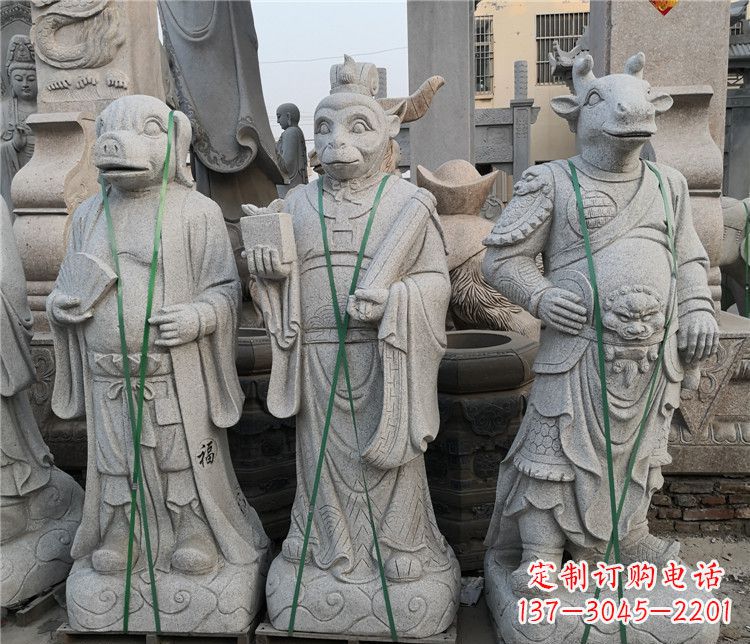 合肥十二生肖动物石雕,悦目明快!