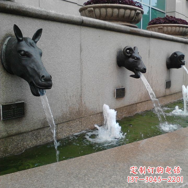合肥十二生肖水景铜雕，精美装饰你的家居