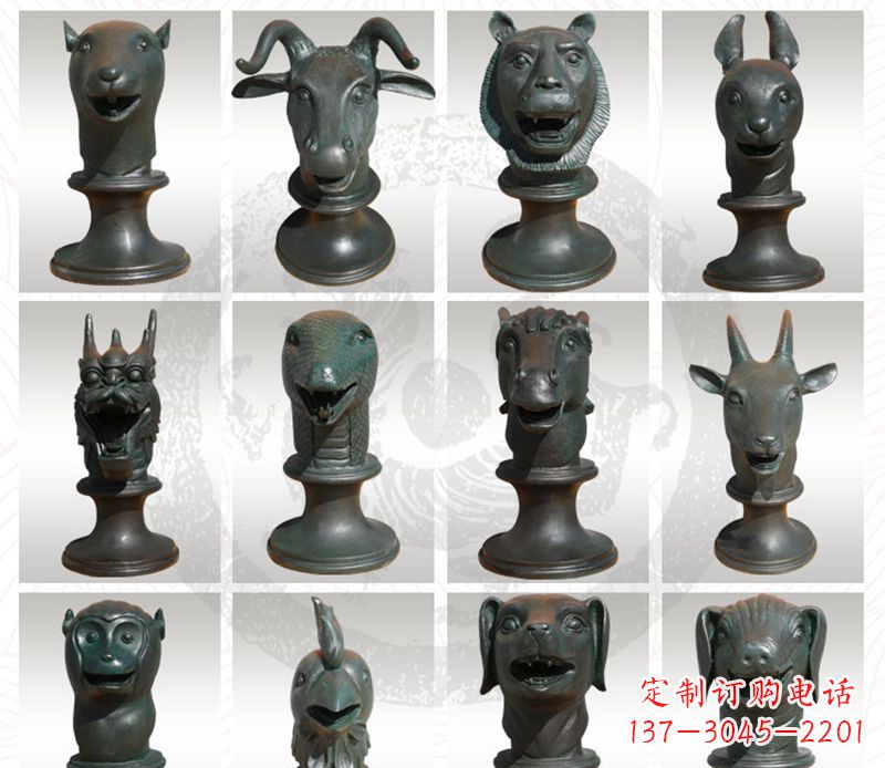 合肥限量版十二生肖铜雕塑
