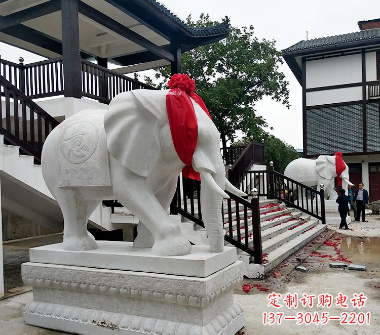 合肥迎接观音祝福的精美大象观音栏杆