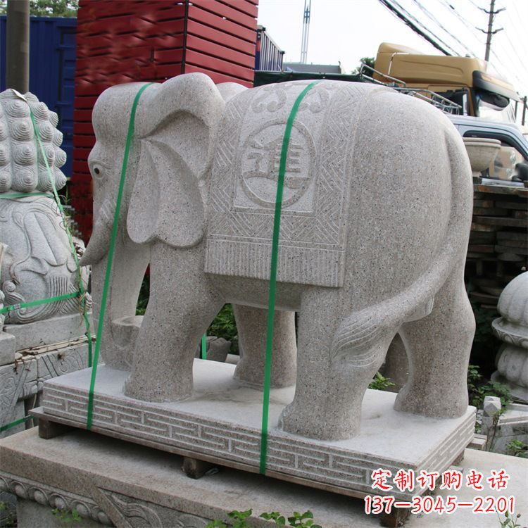 合肥石雕大象财神