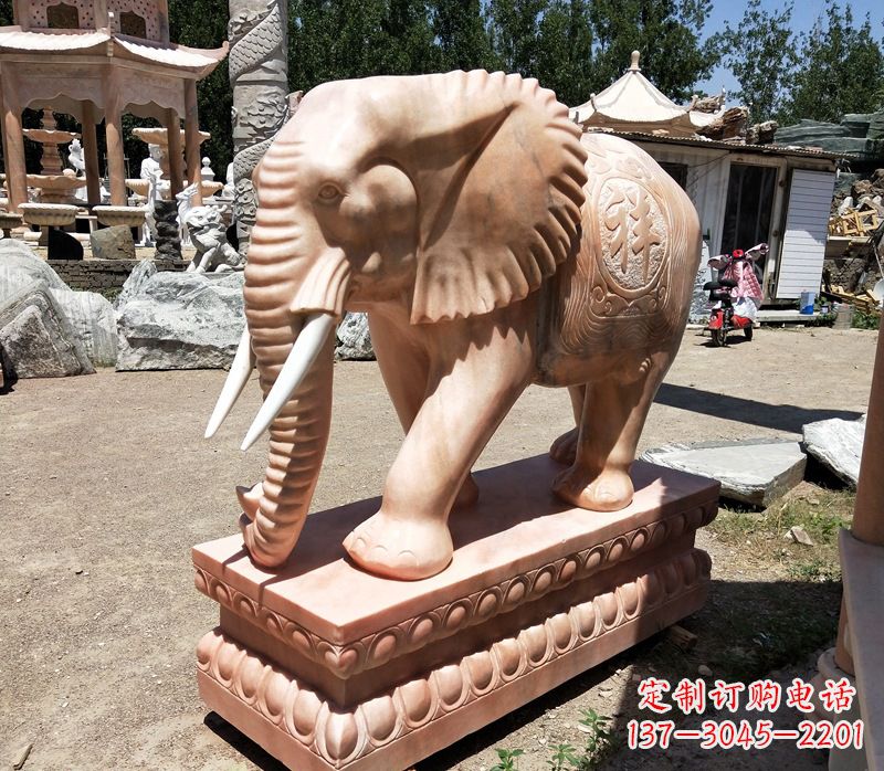 合肥石雕大象櫈