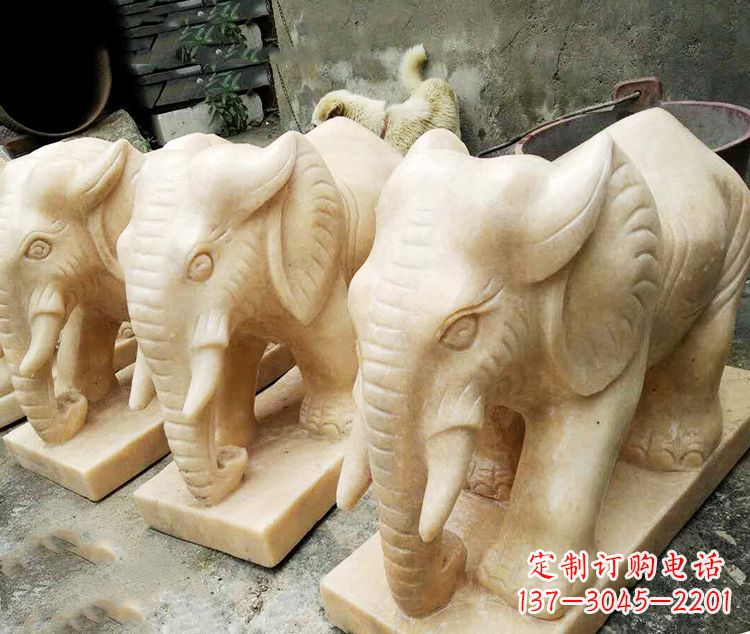 合肥石雕大象喷水雕塑,令人惊叹的艺术之作