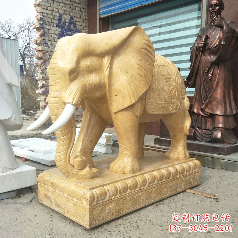 合肥精美大象雕塑,为你定制宅神兽