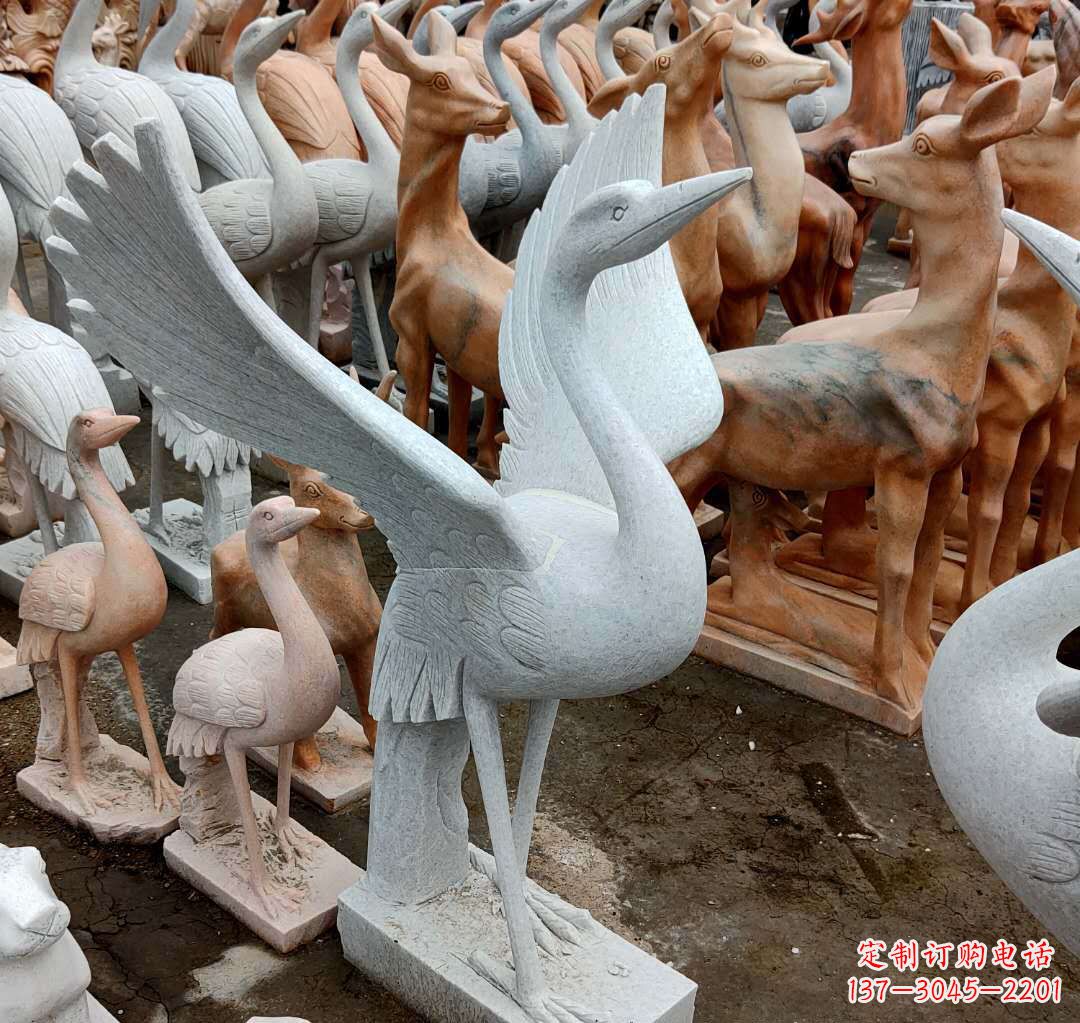 合肥丹顶鹤雕塑,令您汲取自然之美