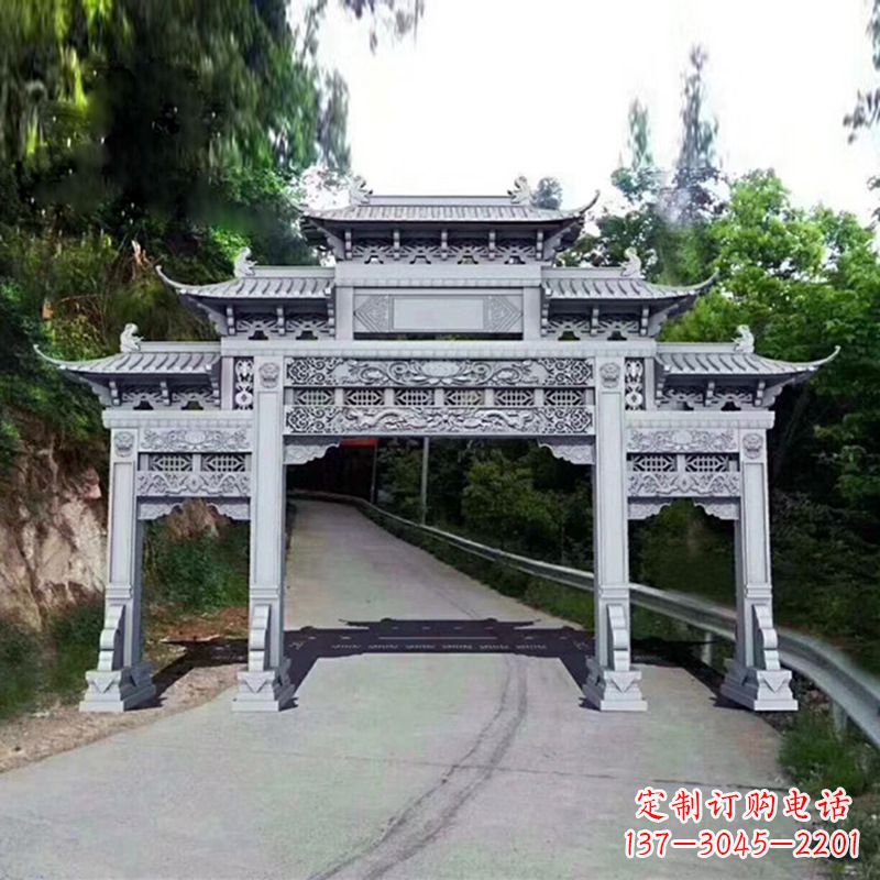 合肥艺术品般的牌楼雕塑