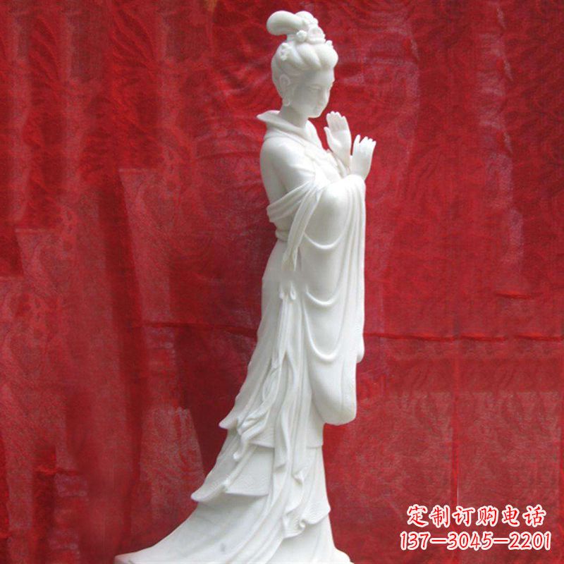 合肥精美无双的汉白玉貂蝉雕塑