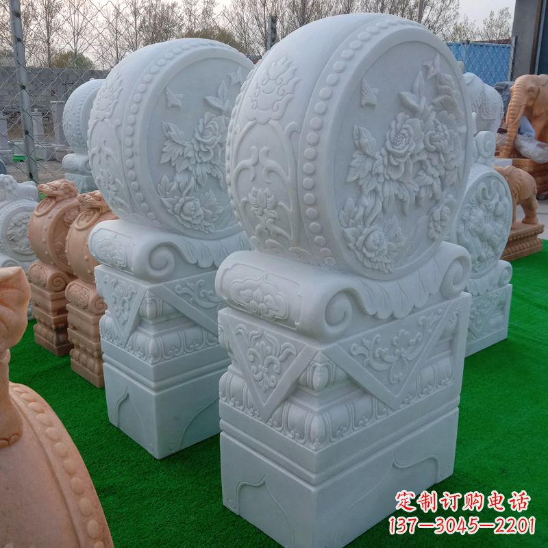 合肥石雕方柱门墩雕塑,精美无穷