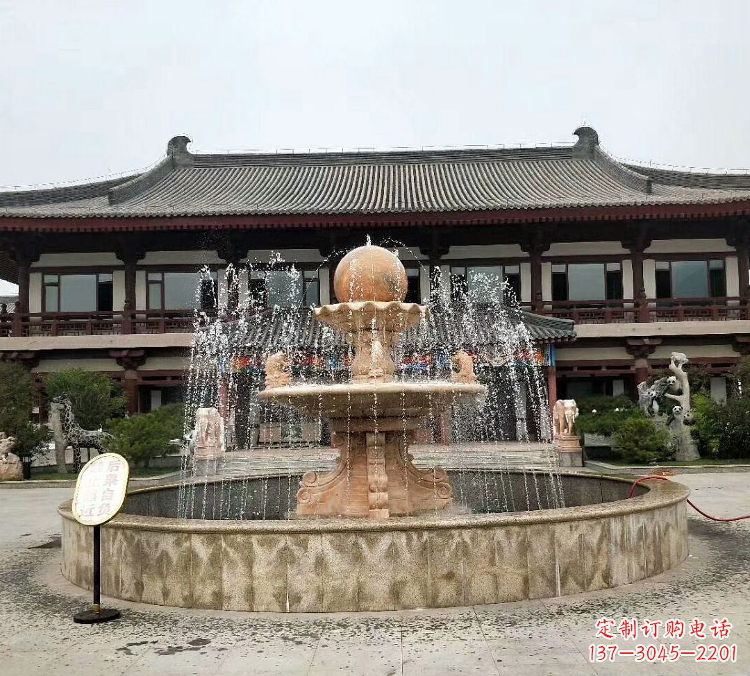 合肥中领雕塑手工定制风水球雕塑