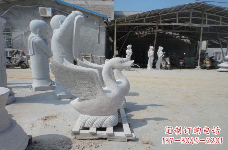 合肥中领雕塑:独具特色的天鹅喷水雕塑