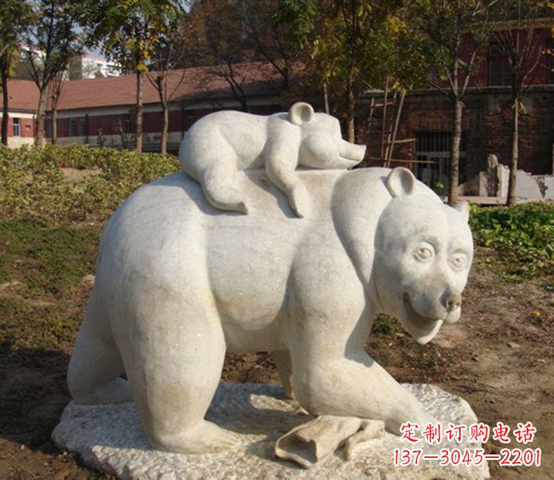 合肥狗熊雕塑景观,给你一个精美园林
