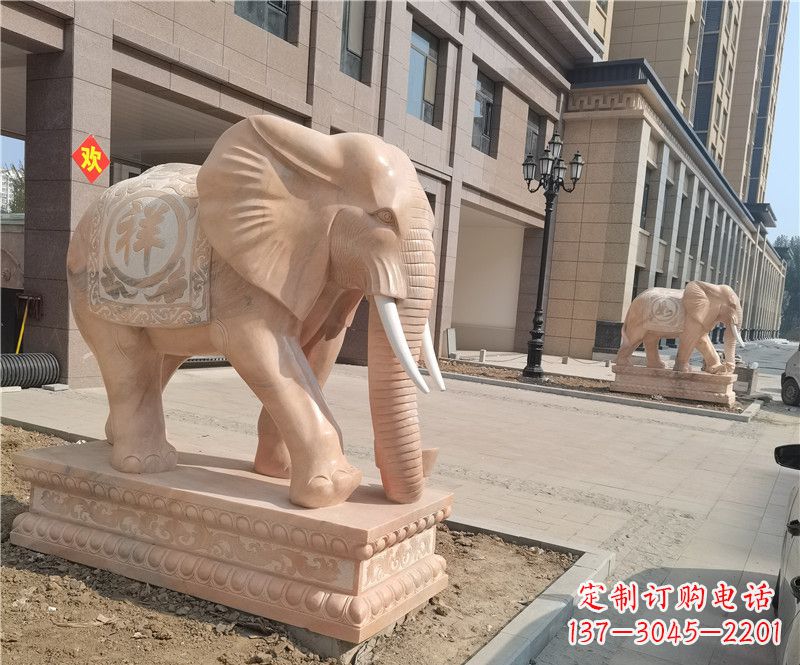 合肥石雕卷鼻大象