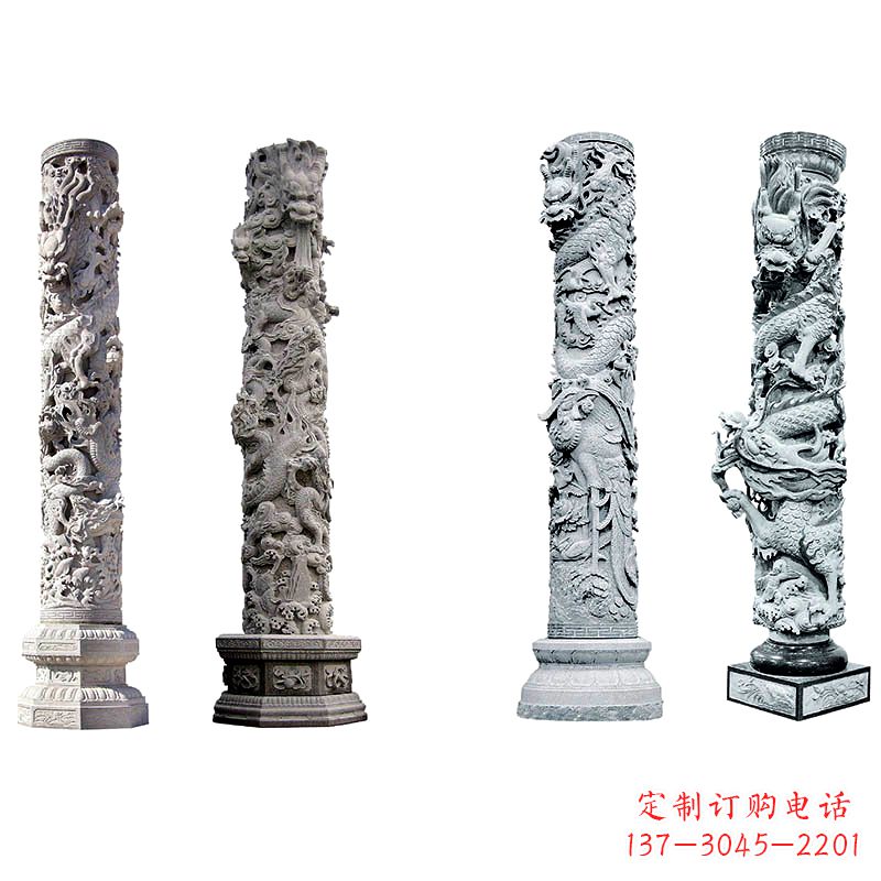 合肥精美绝伦的石雕龙柱