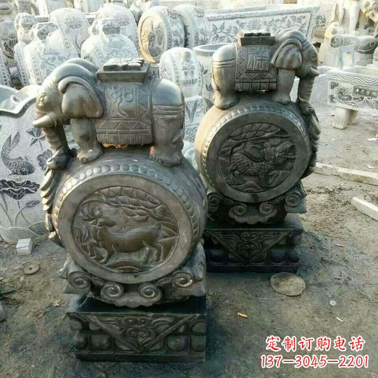 合肥高品质石雕门墩石雕雕塑,打造优雅大气的家居空间