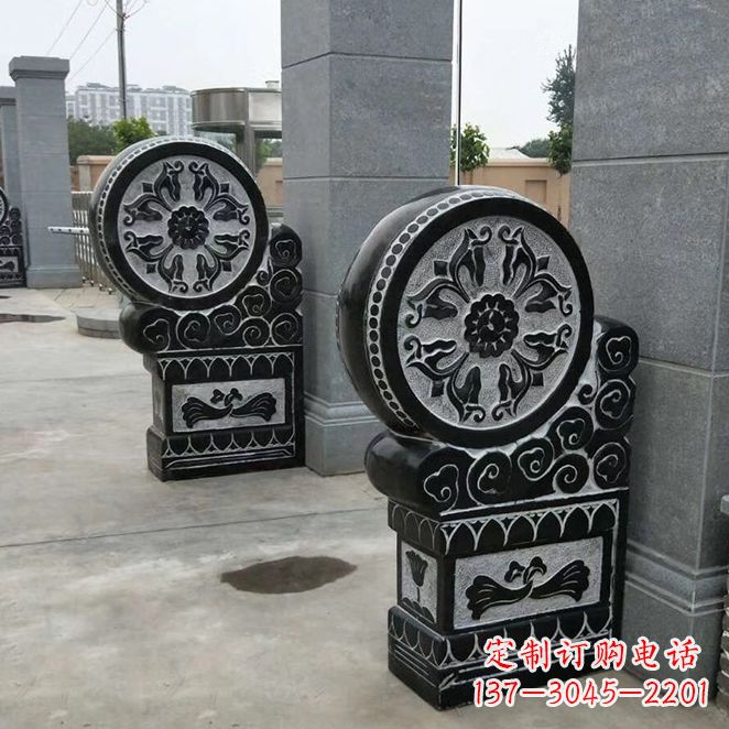 合肥中领雕塑自主设计专业制作石雕门墩狮子,专…