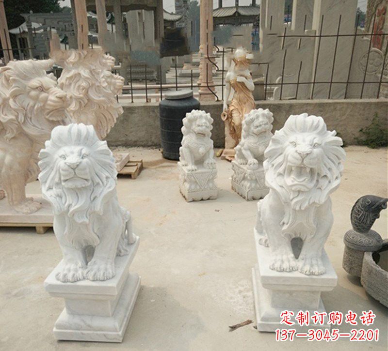 合肥石雕欧式狮子