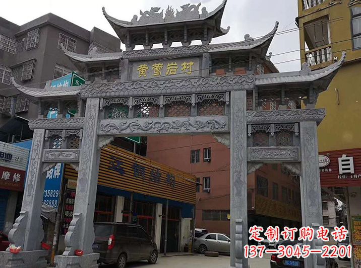 合肥石雕牌坊貔貅石狮子