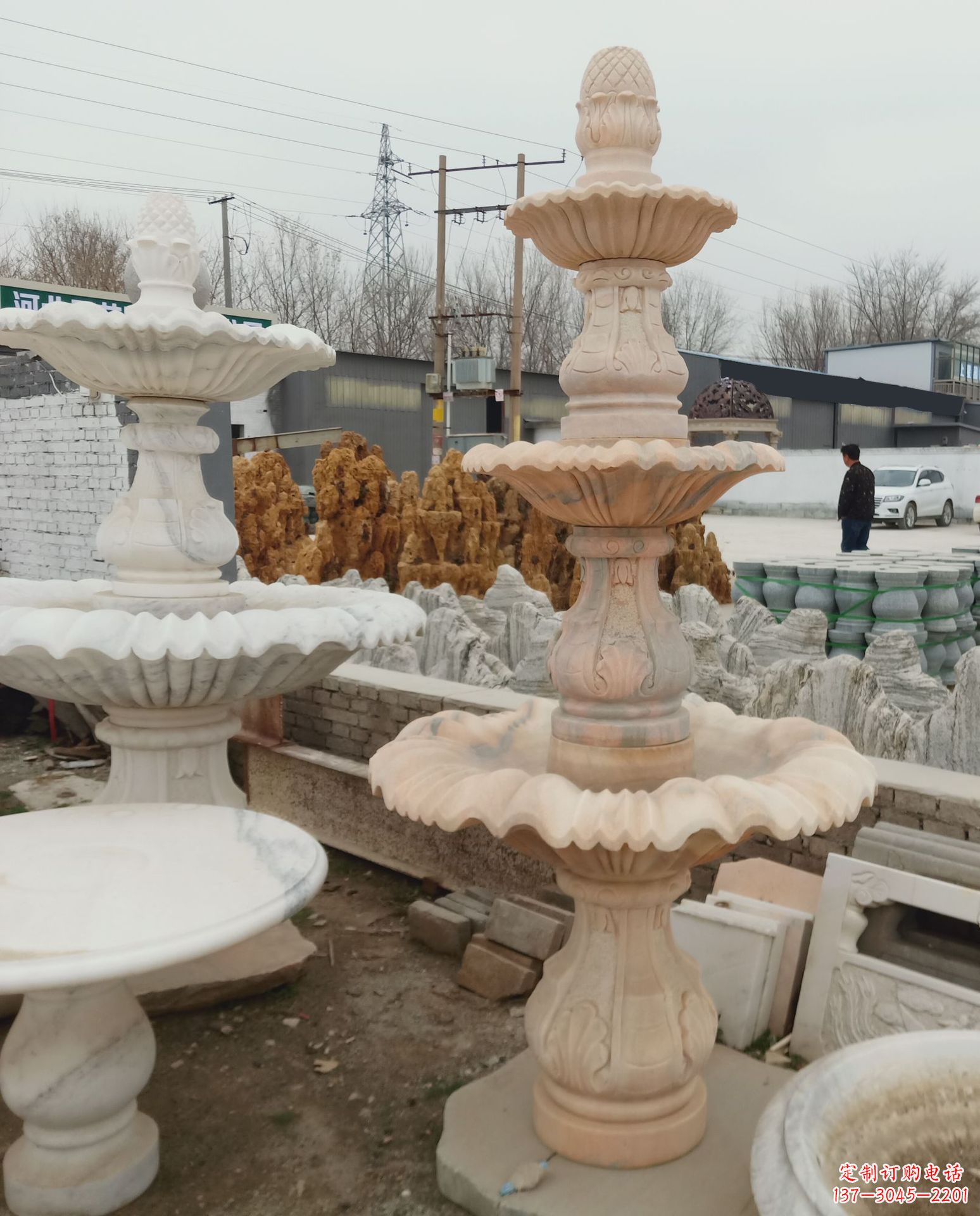 合肥精美石雕喷泉风水球,为家居增添灵气