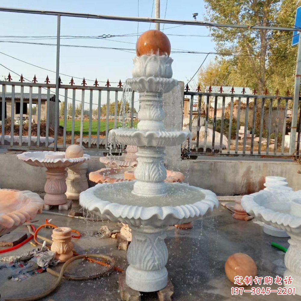 合肥石雕喷泉,营造出静谧氛围