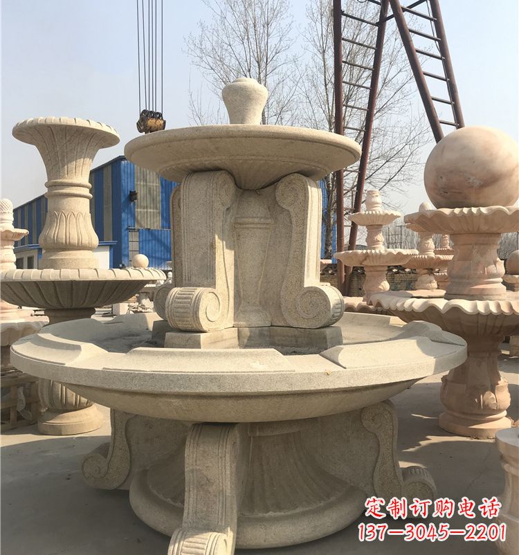 合肥石雕喷泉池:定制精美的雕塑水池