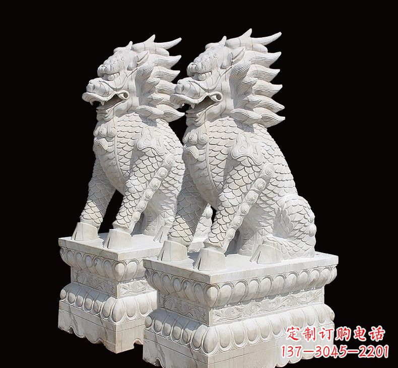 合肥中领雕塑推出麒麟雕塑一对