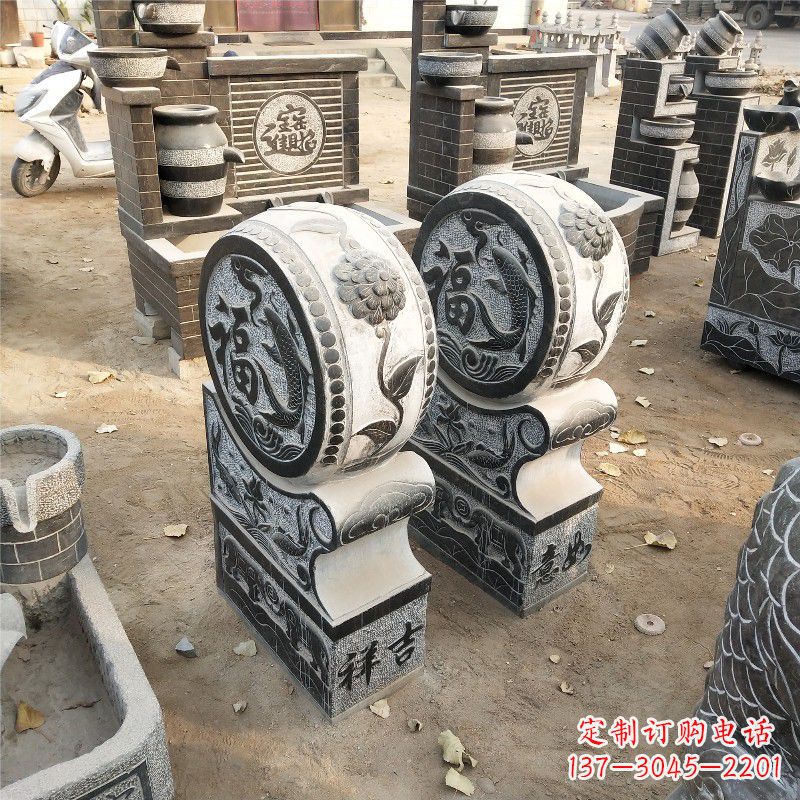 合肥石雕青石门墩雕塑