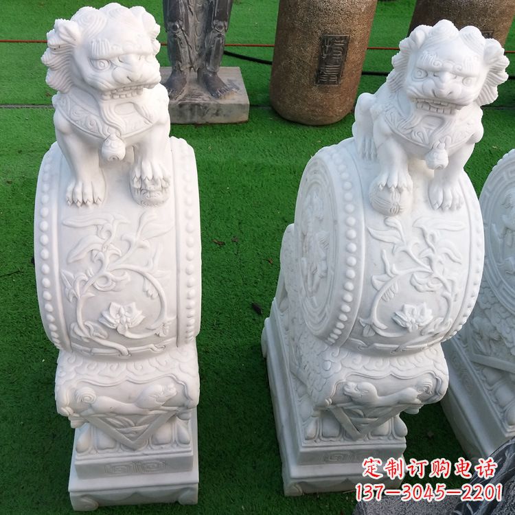 合肥石雕青石貔貅门墩雕塑