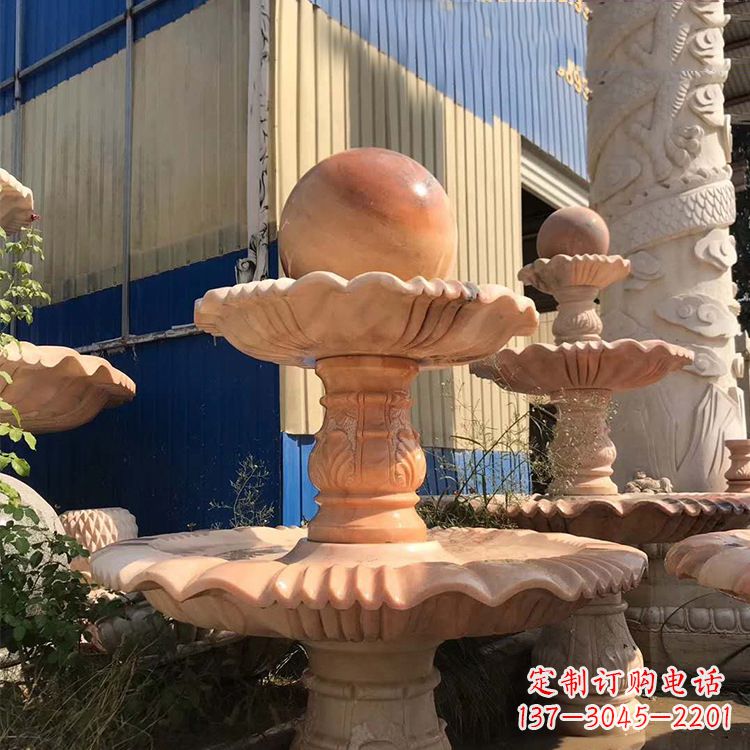合肥石雕五福临门风水球